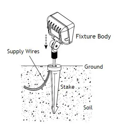 AMP Lighting AFL-40XX-LI-B-BZ Line Voltage 120V Landscape Lighting fig 5
