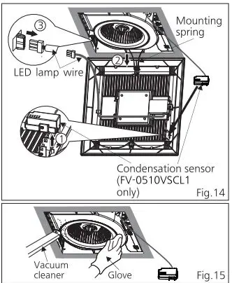 Panasonic FV-0510VSL1 Ventilating Fan with LED Light FIG 21