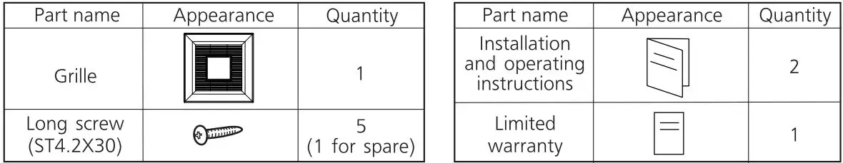 Panasonic FV-0510VSL1 Ventilating Fan with LED Light FIG 3
