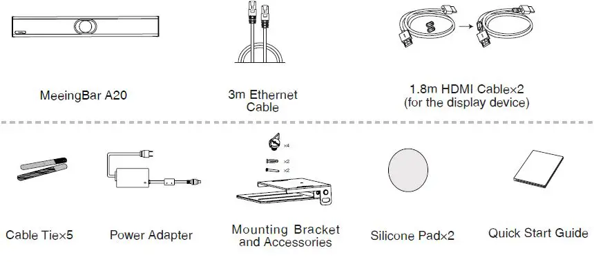 Yealink MeetingBar A20 Microsoft Team Video Bar 1