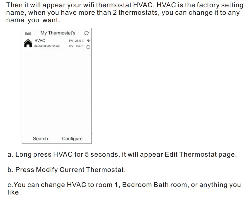 BEOK TGT70 WiFi Heating Thermostat Instruction Manual - Connection Thermostat with Phone