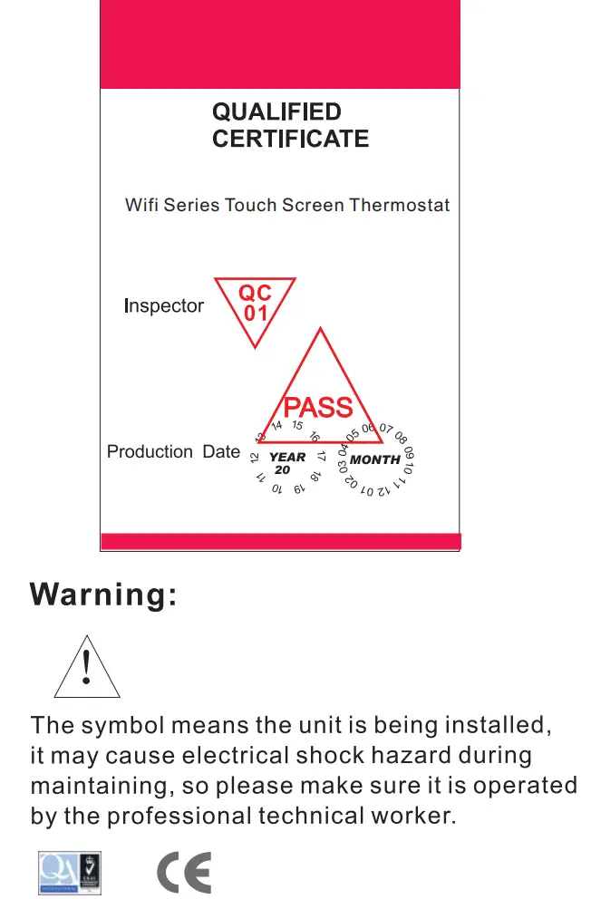 BEOK TGT70 WiFi Heating Thermostat Instruction Manual - Our Service