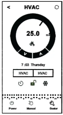 BEOK TGT70 WiFi Heating Thermostat Instruction Manual - User Interface Explanation(Phone Port)