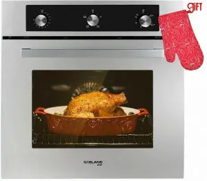 a close up of a stove