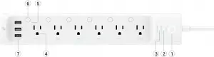 tp-link Kasa Smart Wi-Fi Power Strip, 6-Outlets 2