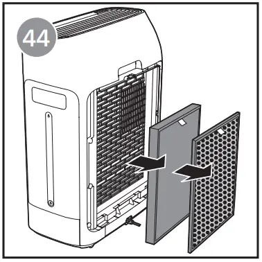 Replace the filter and wick