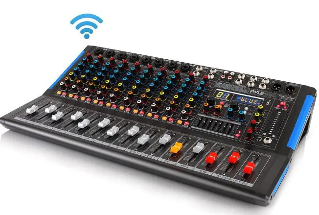 PYLE PMXU88BT Pro 8-Channel Bluetooth Studio Mixer and DJ Controller PRO