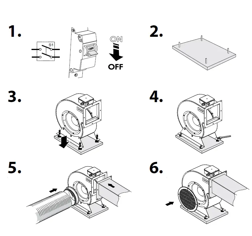 VENTS V16EN Centrifugal Fan In Scroll Casing fig 6