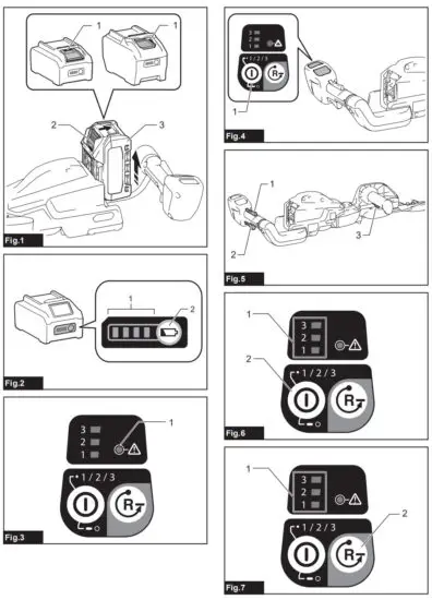 makita UH013G Cordless Hedge Trimmer - fig