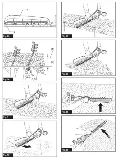 makita UH013G Cordless Hedge Trimmer - fig 5
