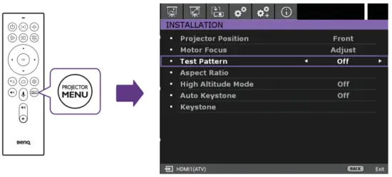 Complete screen adjustment