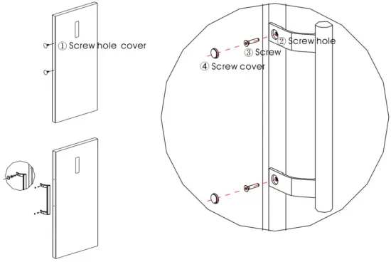 Door handle installation
