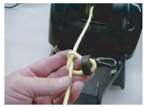 ADJUSTING THE ROPE STOP