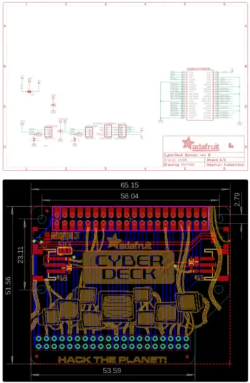 adafruit CYBERDECK Bonnet and HAT for Raspberry Pi 400 - Fig 2