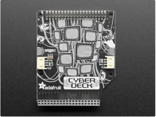 adafruit CYBERDECK Bonnet and HAT for Raspberry Pi 400 - board