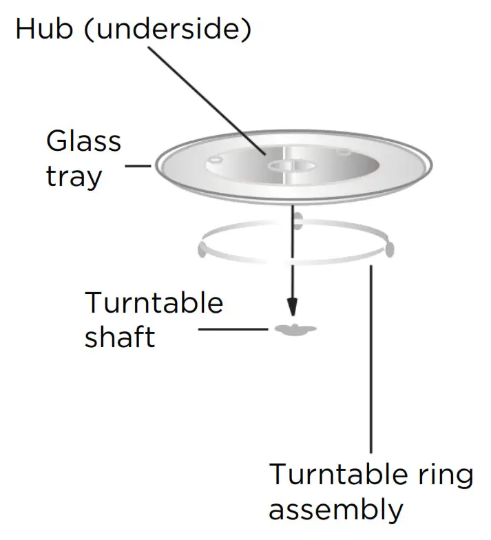 kogan 32L Stainless Steel Convection Microwave Oven with Grill --Turntable installation