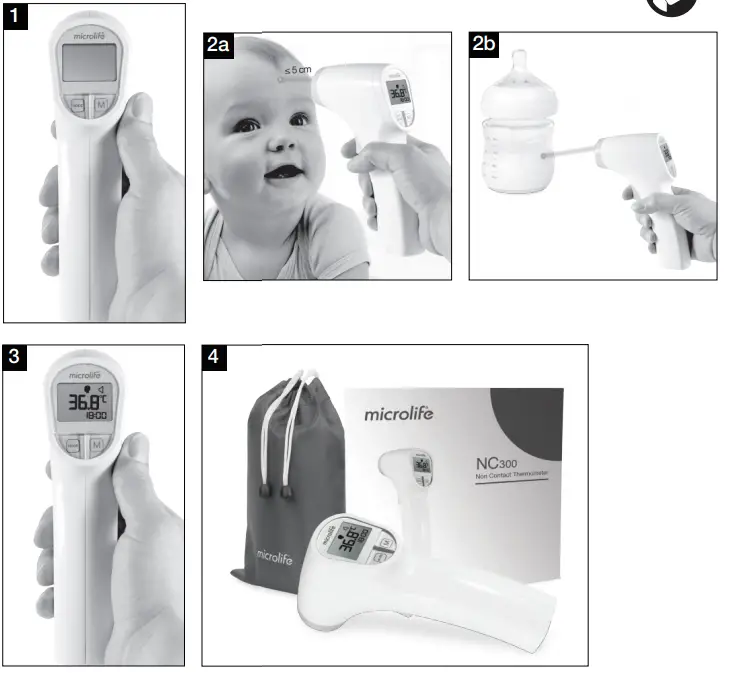 microlife NC300 Non Contact Thermometer 1