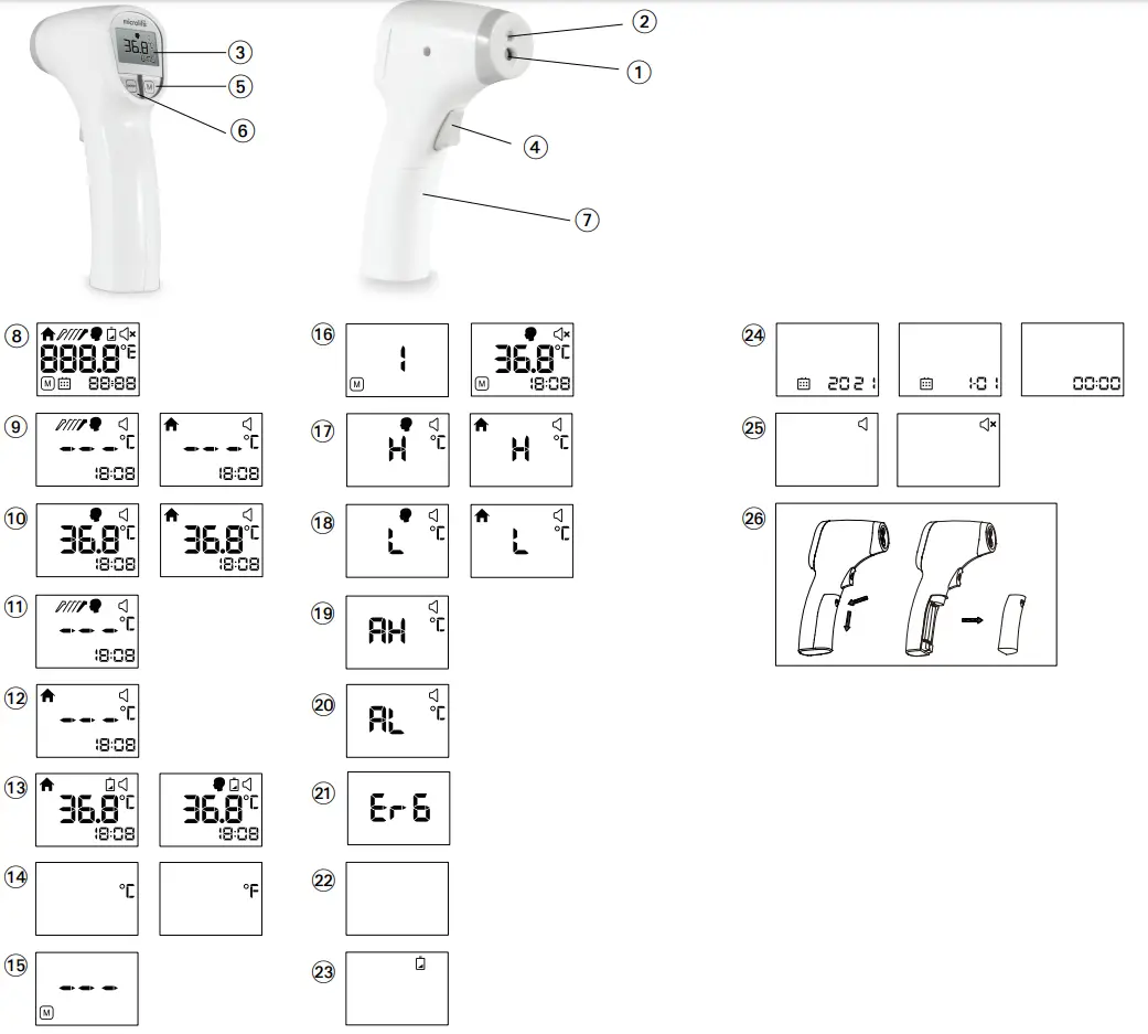 microlife NC300 Non Contact Thermometer 2