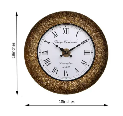 RoyalsCart Decorative Wooden Analog Dimensions