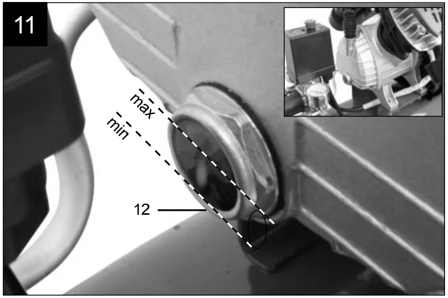 Checking the oil level