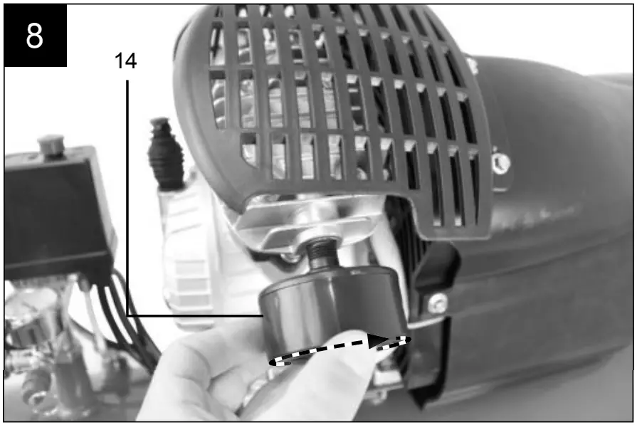 Fitting the air filter