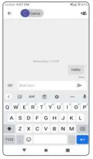 Text and picture messaging