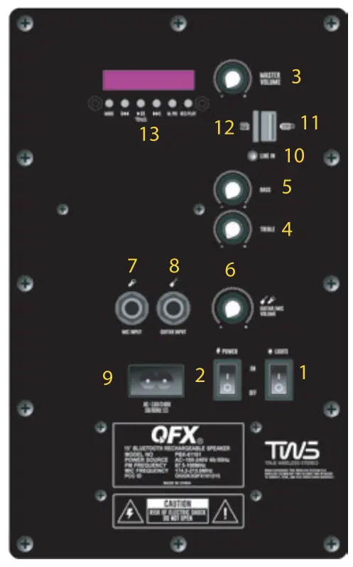 QFX PBX 61161 Portable Speakers - fig