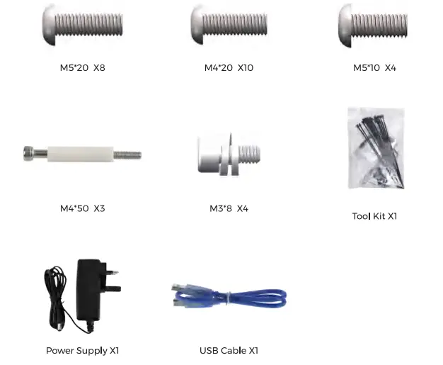 TWOTREES TTS-10 Burn Down Eternity Laser Engraver - Parts list 1
