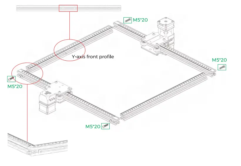 TWOTREES TTS-10 Burn Down Eternity Laser Engraver - assembly 1