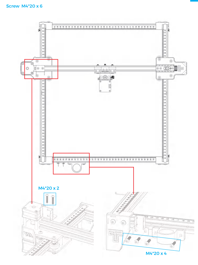TWOTREES TTS-10 Burn Down Eternity Laser Engraver - assembly 16