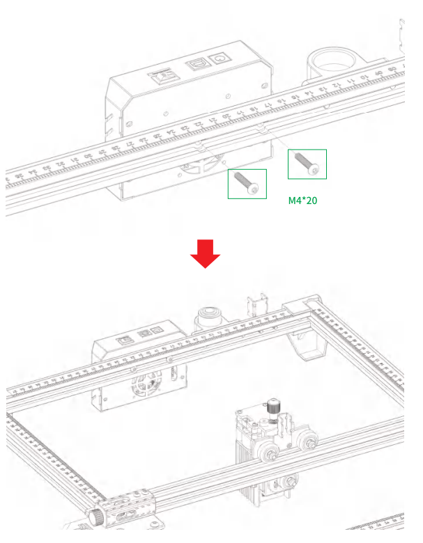 TWOTREES TTS-10 Burn Down Eternity Laser Engraver - assembly 18