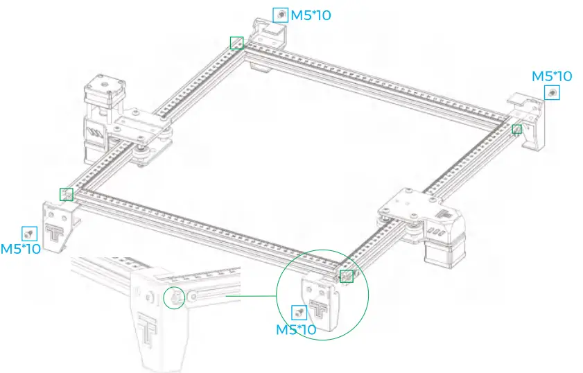 TWOTREES TTS-10 Burn Down Eternity Laser Engraver - assembly 2