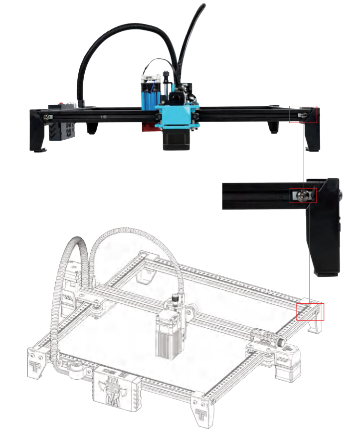 TWOTREES TTS-10 Burn Down Eternity Laser Engraver - assembly 21