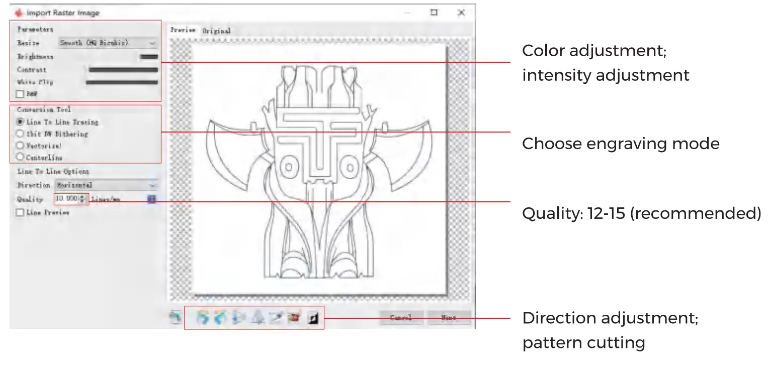 TWOTREES TTS-10 Burn Down Eternity Laser Engraver - setting 3