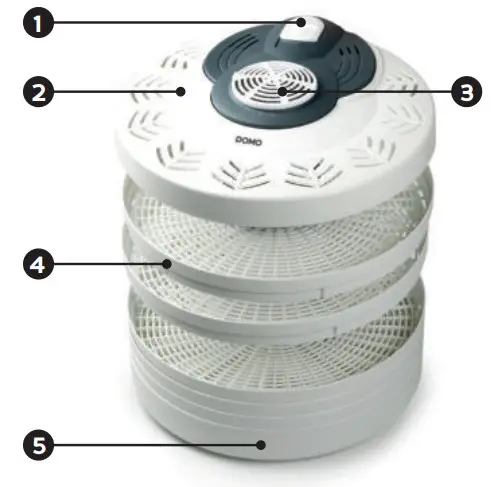 DOMO DO325VD Food Dryer - figure 1