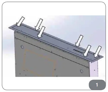 caple DD606BK Downdraft Hood - EXTRACTOR