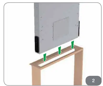caple DD606BK Downdraft Hood - inserting