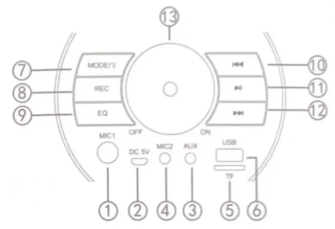 boytone BT 18BK Portable Bluetooth Boombox Speaker - fig