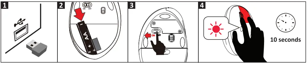 perixx PM-719 Wireless 2.4GHz Ergonomic Small Vertical Optical Mouse-2