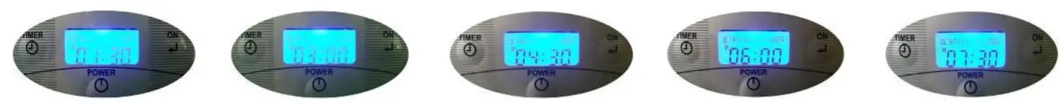 Visage Domestic Ultrasonic Cleaner - Timer setting with 5 different time control
