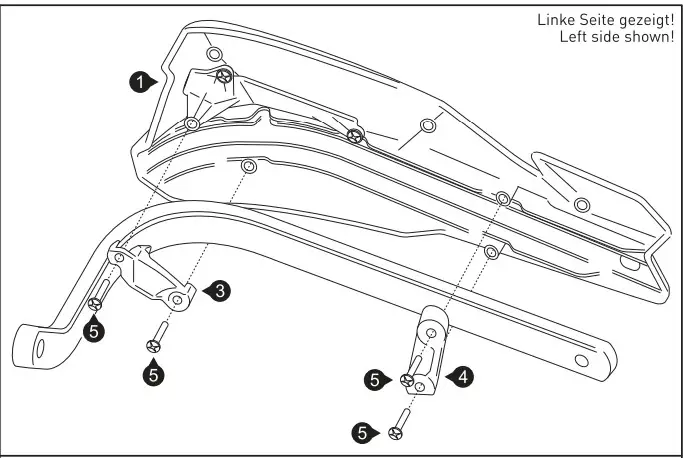 SW MOTECH HPR 00 666 20400 BK KOBRA Handguards for BMW G650X - Fig 2