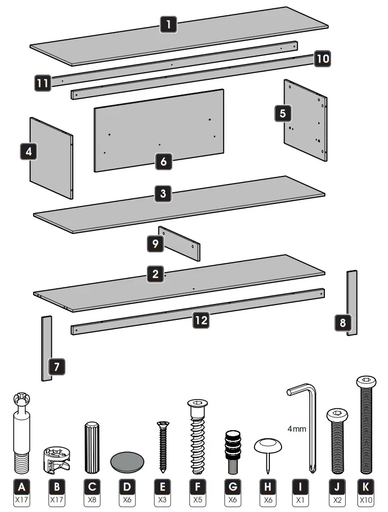 AVF 699180RBOA Calibre 70 Inch Black Oak Effect TV Stand - box 1