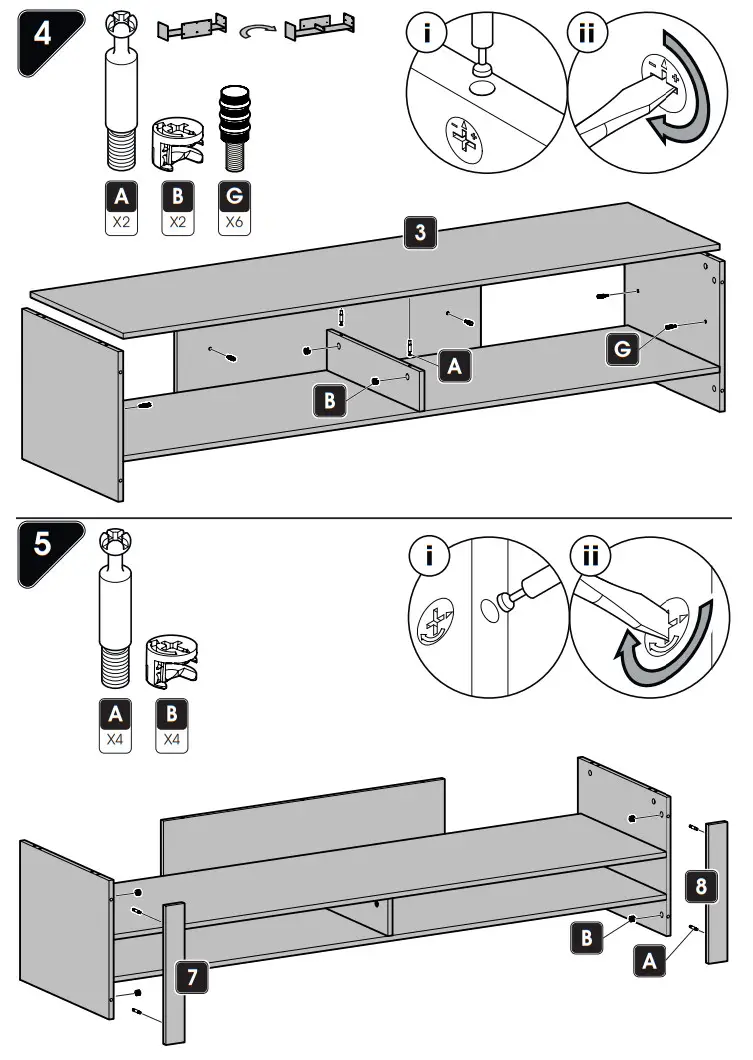 AVF 699180RBOA Calibre 70 Inch Black Oak Effect TV Stand - box 4