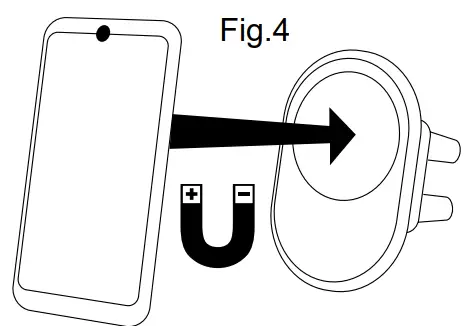 Fontastic 262142 Magnetic Wireless Charging Car Holder - fig2