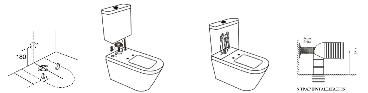 VOGUE 234122 Vera Accessibility Toilet Suite with Non Slim Seat fig 2