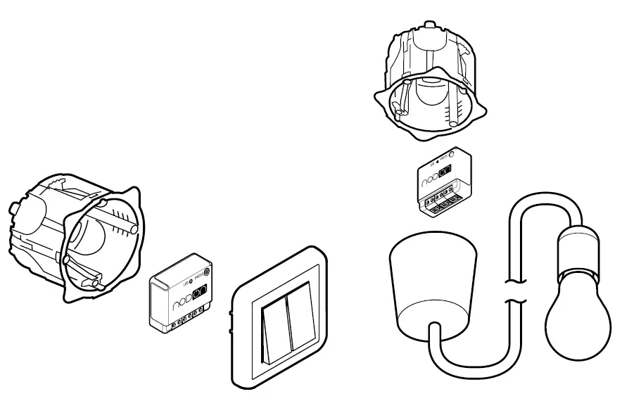 nodon SIN-4-2-20-UG Zigbee On-Off Lighting Relay Switch fig (1)