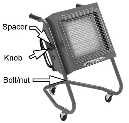 Clarke DEVIL 370SPD Quartz Halogen Heater - Fig 2