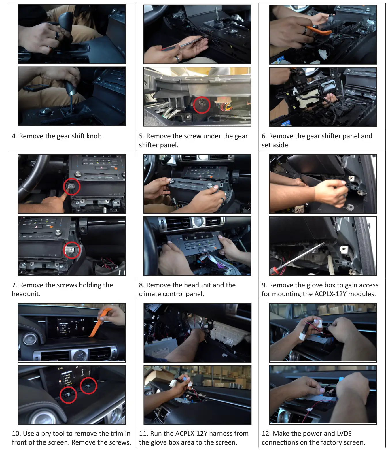 CRUX ACPLX-12Y Smart-Play Integration Lexus Vehicles without OEM Navigation - INSTALLATION INSTRUCTIONS 2