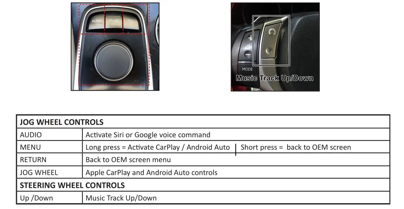 CRUX ACPLX-12Y Smart-Play Integration Lexus Vehicles without OEM Navigation - OPERATION