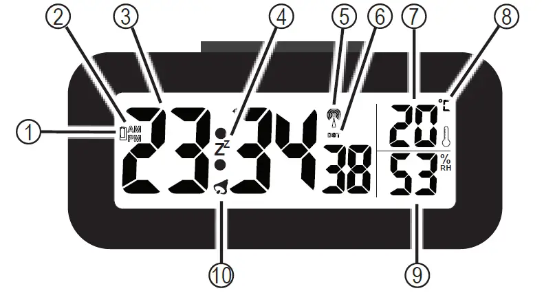 Alecto AK-30 Alarm Clock with Thermometer 1